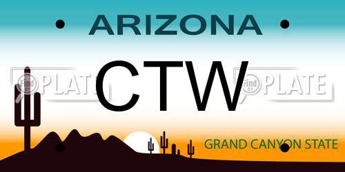 CTW Arizona License Plate