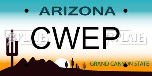 CWEP Arizona License Plate