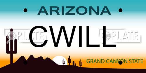 CWILL Arizona License Plate