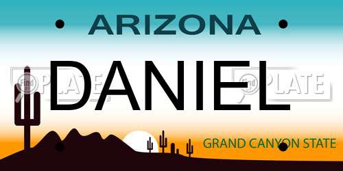 DANIEL Arizona License Plate
