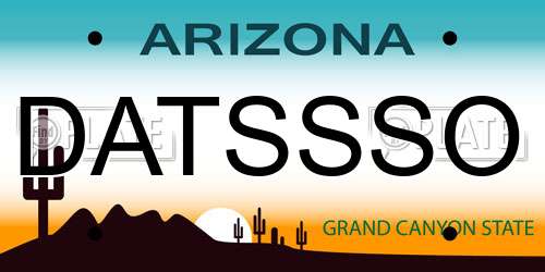 DATSSSO Arizona License Plate