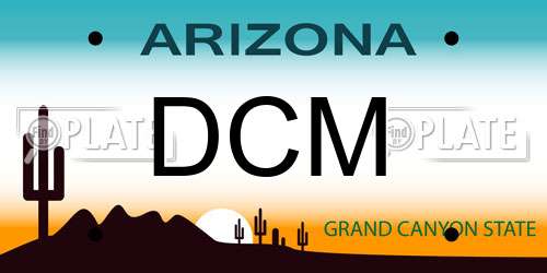 DCM Arizona License Plate