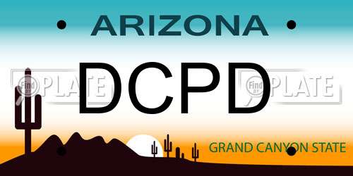DCPD Arizona License Plate