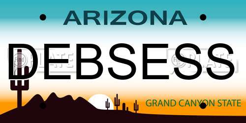 DEBSESS Arizona License Plate