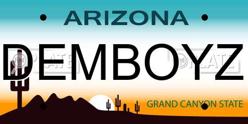 DEMBOYZ Arizona License Plate