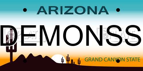 DEMONSS Arizona License Plate