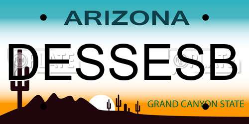 DESSESB Arizona License Plate
