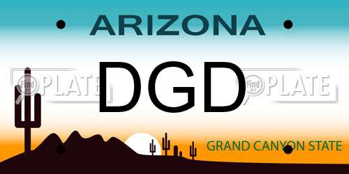 DGD Arizona License Plate