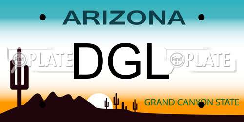 DGL Arizona License Plate