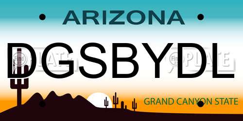 DGSBYDL Arizona License Plate