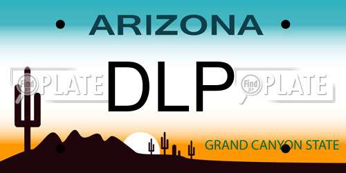 DLP Arizona License Plate