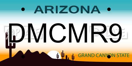 DMCMR9 Arizona License Plate