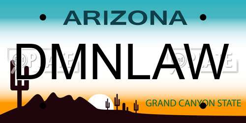 DMNLAW Arizona License Plate