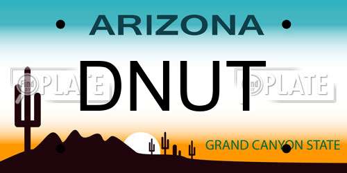 DNUT Arizona License Plate