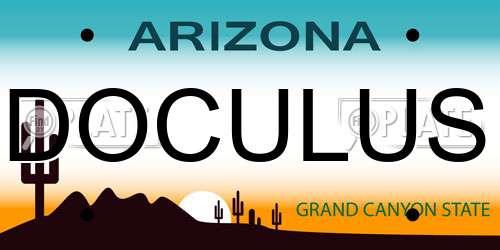 DOCULUS Arizona License Plate