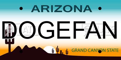 DOGEFAN Arizona License Plate