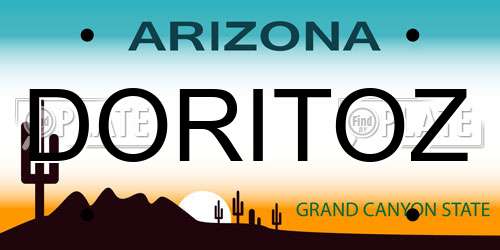 DORITOZ Arizona License Plate