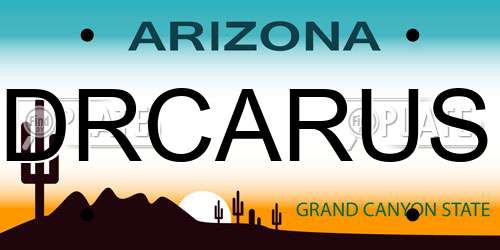 DRCARUS Arizona License Plate