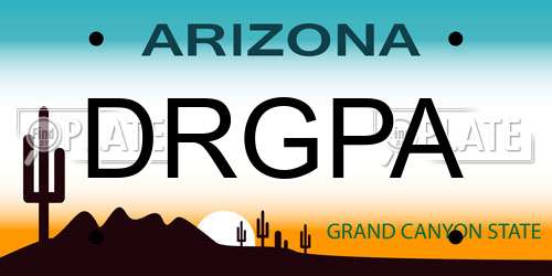 DRGPA Arizona License Plate