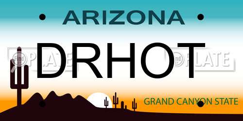 DRHOT Arizona License Plate