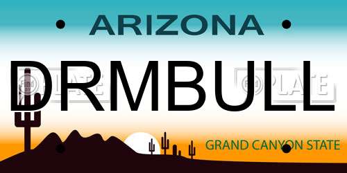 DRMBULL Arizona License Plate