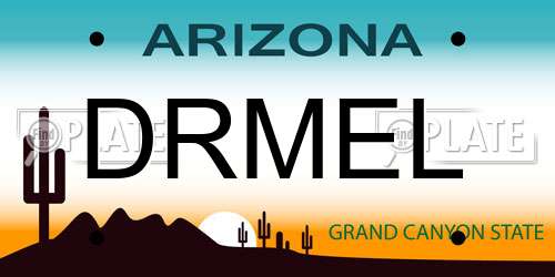 DRMEL Arizona License Plate