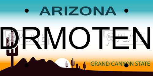 DRMOTEN Arizona License Plate
