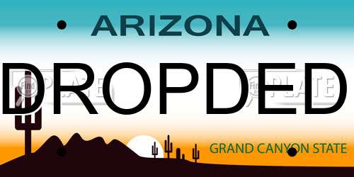 DROPDED Arizona License Plate