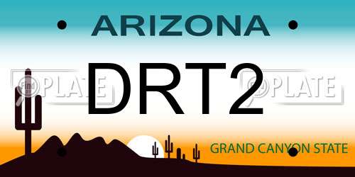 DRT2 Arizona License Plate