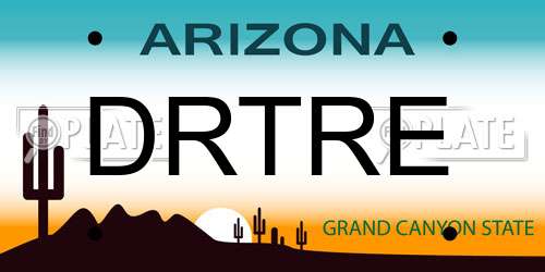 DRTRE Arizona License Plate