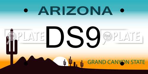 DS9 Arizona License Plate