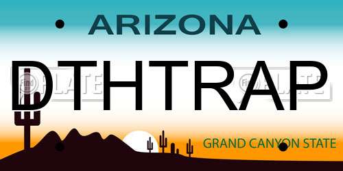 DTHTRAP Arizona License Plate