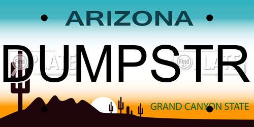 DUMPSTR Arizona License Plate