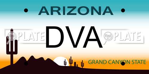 DVA Arizona License Plate
