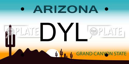DYL Arizona License Plate