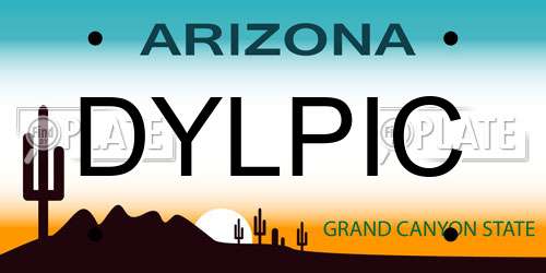DYLPIC Arizona License Plate