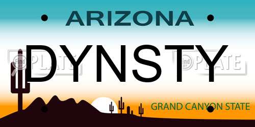 DYNSTY Arizona License Plate