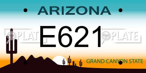 E621 Arizona License Plate
