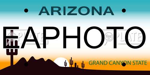 EAPHOTO Arizona License Plate