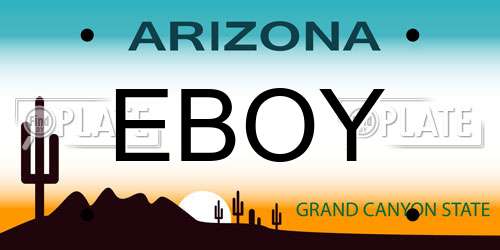 EBOY Arizona License Plate