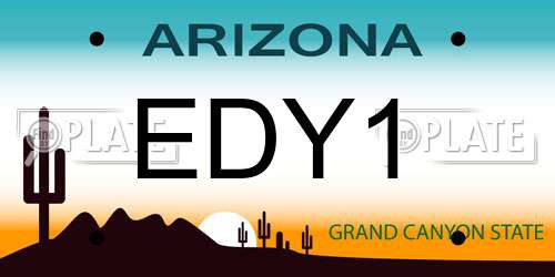EDY1 Arizona License Plate