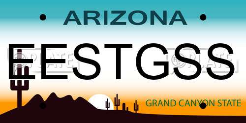 EESTGSS Arizona License Plate