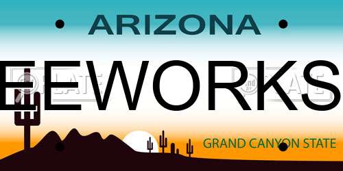 EEWORKS Arizona License Plate