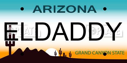 ELDADDY Arizona License Plate