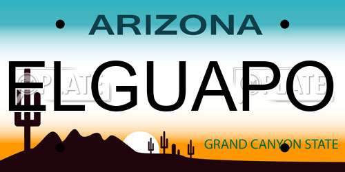 ELGUAPO Arizona License Plate