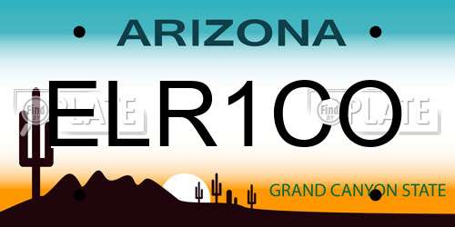 ELR1CO Arizona License Plate