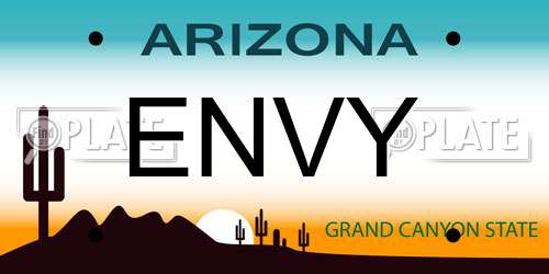 ENVY Arizona License Plate