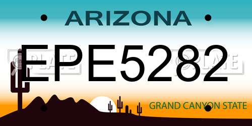 EPE5282 Arizona License Plate
