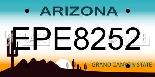 EPE8252 Arizona License Plate