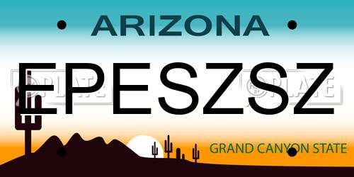 EPESZSZ Arizona License Plate
